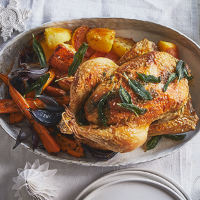 Sage & lime roast chicken