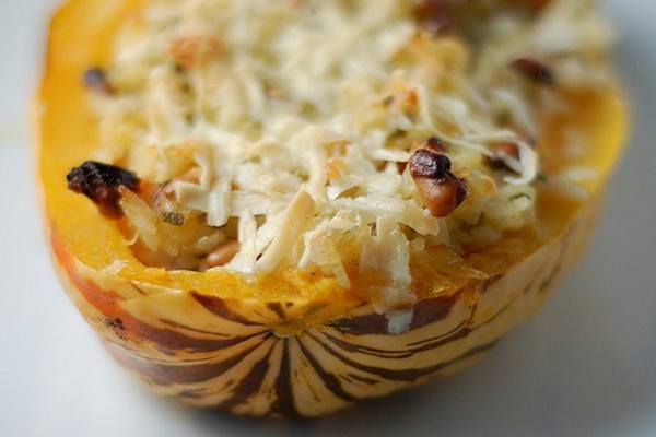 Sage & nut-stuffed delicata squash