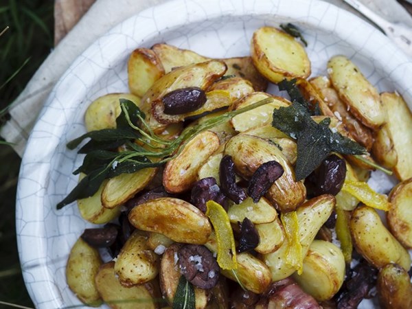 Sage & olive sauteed potatoes