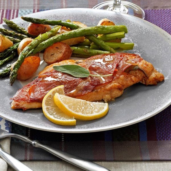 Sage & prosciutto chicken saltimbocca 