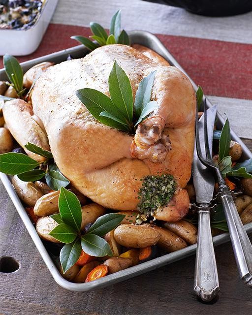 Sage & rosemary roasted chicken