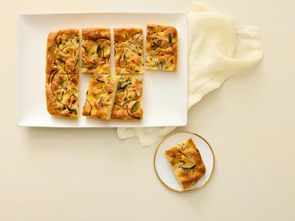 Sage and onion focaccia 