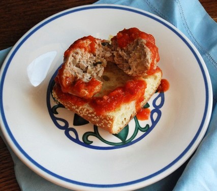 Sage-and-walnut pork meatballs