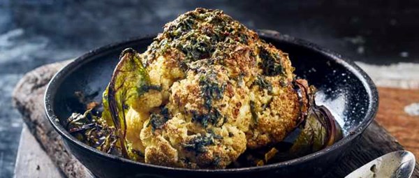Sage butter-basted roast cauliflower