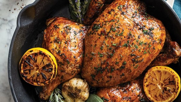 Sage butter roast chicken