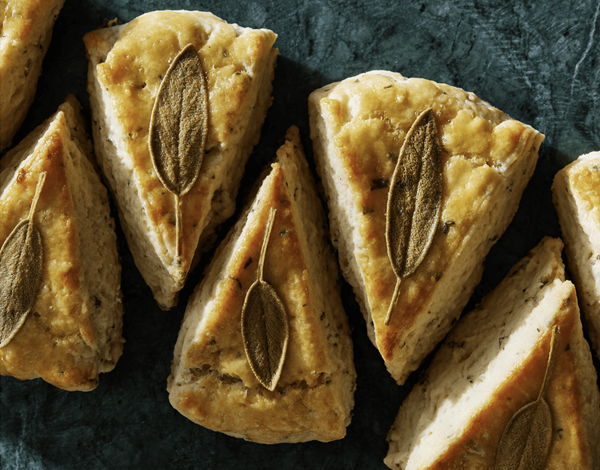 Sage butter scones
