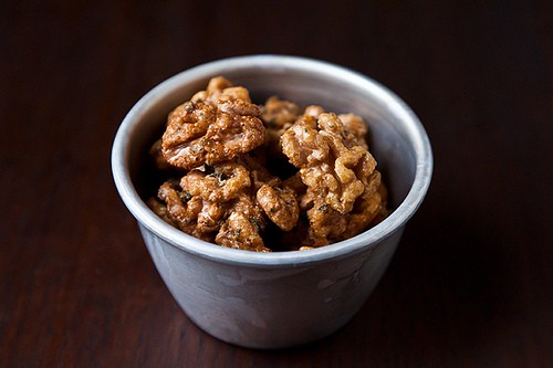 Sage-candied walnuts