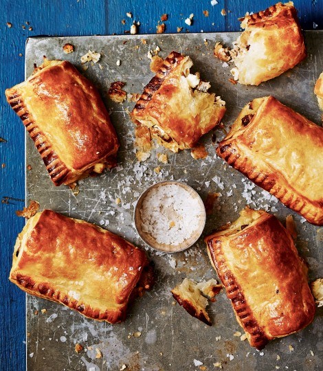 Sage, chilli and feta sausage rolls