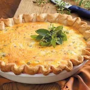 Sage onion quiche