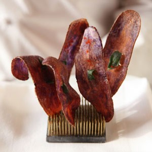 Sage potato chips