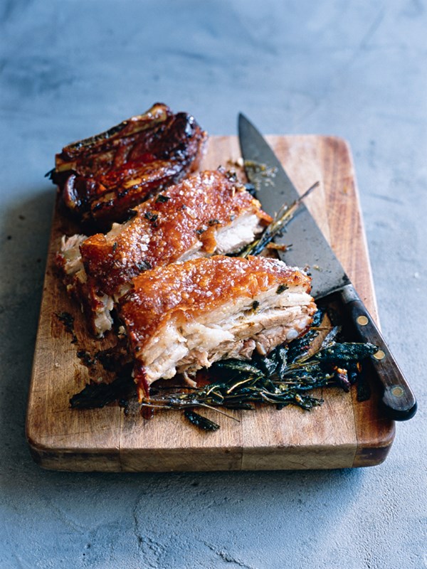 Sage-roasted pork belly