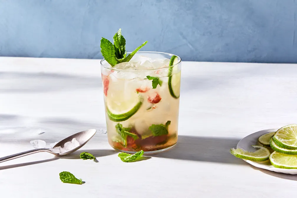 Sake mojito with ginger & umeboshi