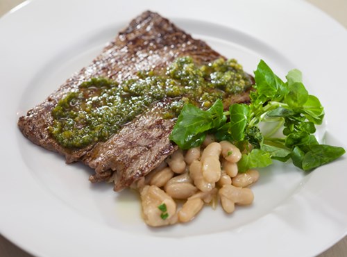Salad of grilled lamb