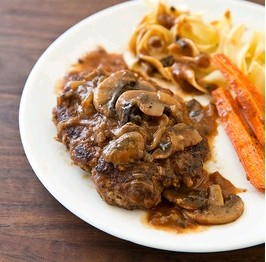 Salisbury steak for two