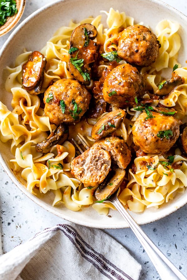 Salisbury steak meatballs