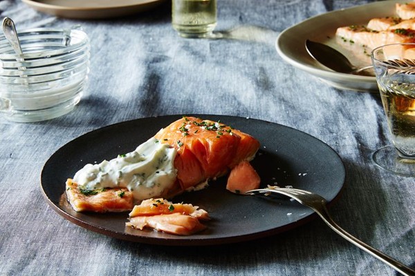 Sally Schneider's slow-roasted salmon (or other fish)