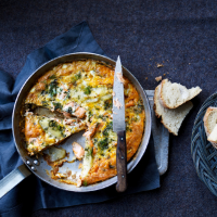 Salmon and dill tortilla