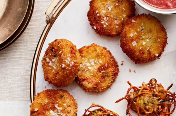 Salmon-and-mashed-potato croquettes