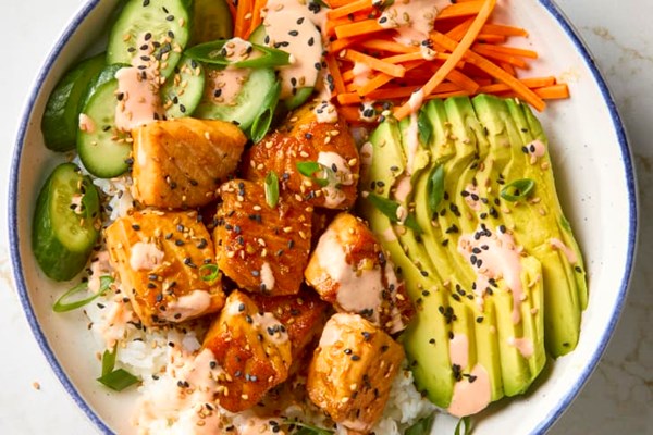 Salmon bowls