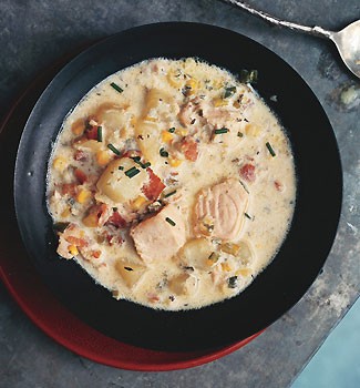 Salmon chowder