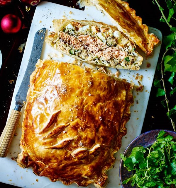 Salmon coulibiac