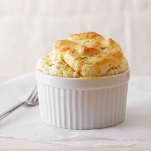 Salmon, cream cheese & dill soufflé