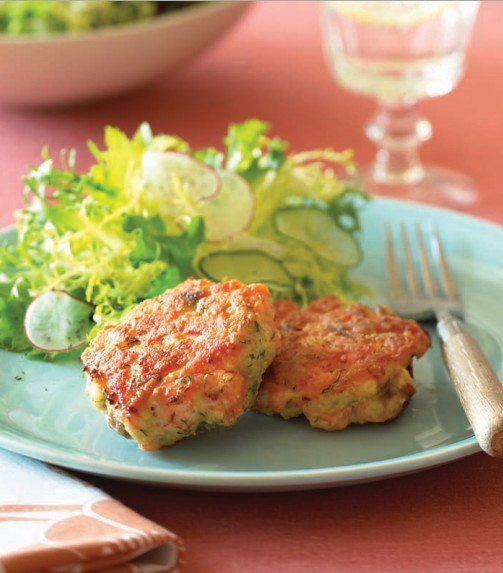 Salmon dill burgers