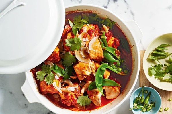 Salmon Durban curry