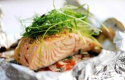 Salmon en papillote