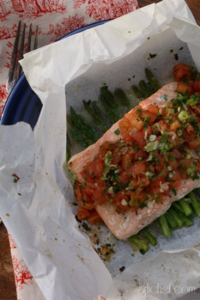 Salmon en papillote