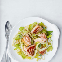 Salmon escabeche with fennel, celery and citrus