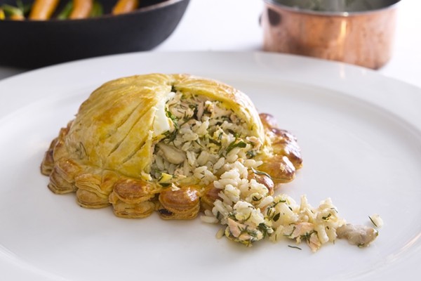 Salmon fish pies