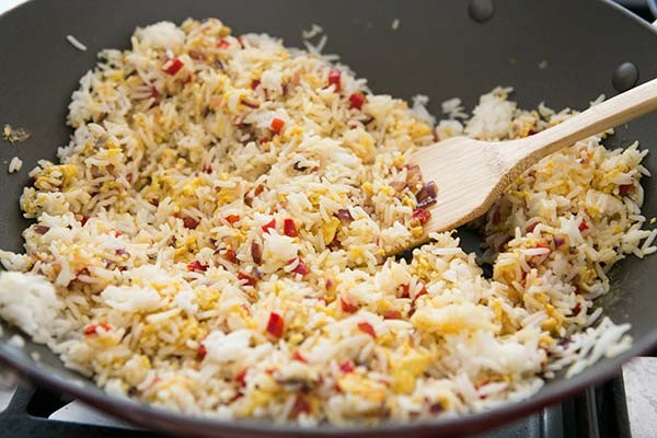 Salmon fried rice