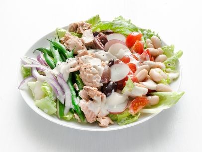 Salmon Niçoise salad