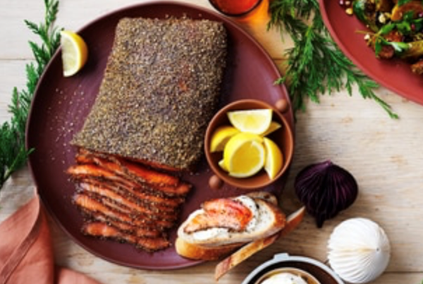 Salmon pastrami