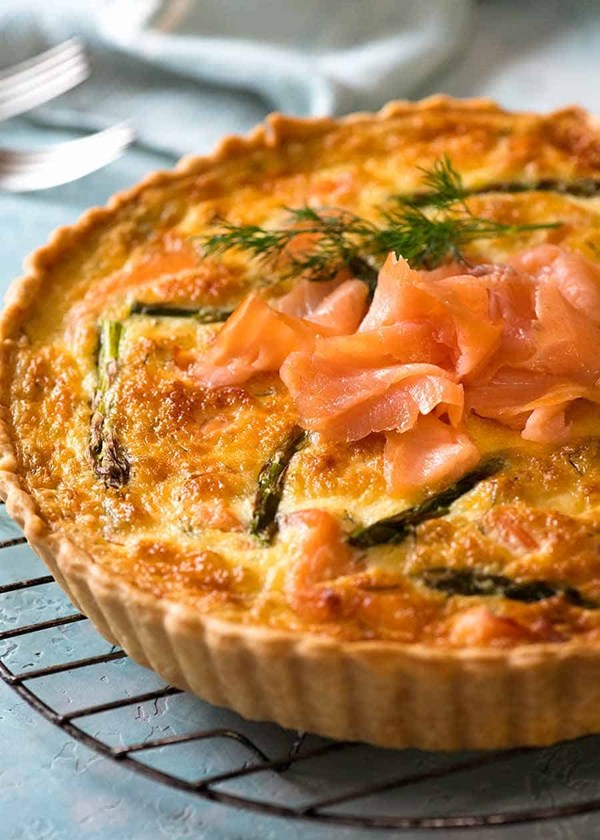 Salmon quiche