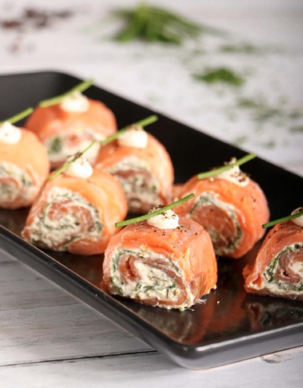 Salmon roulade