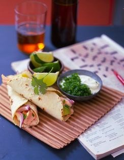 Salmon tacos