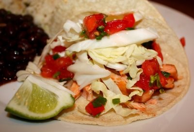 Salmon tacos
