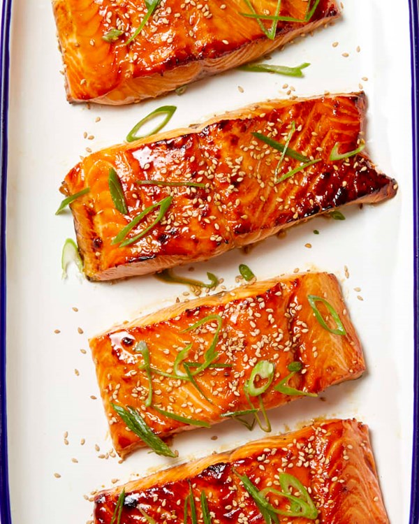 Salmon teriyaki 