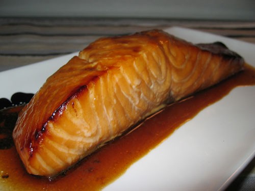 Salmon teriyaki