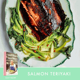 Salmon teriyaki [Tamzin Outhwaite]