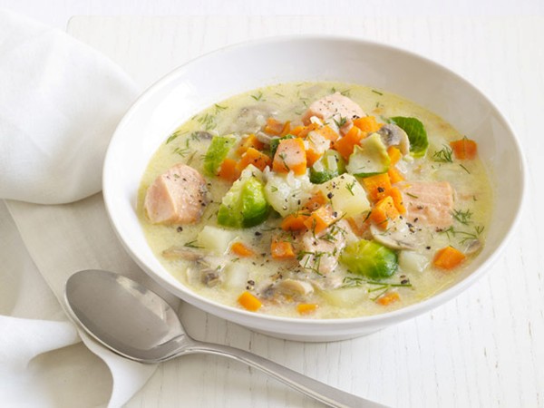 Salmon-vegetable chowder