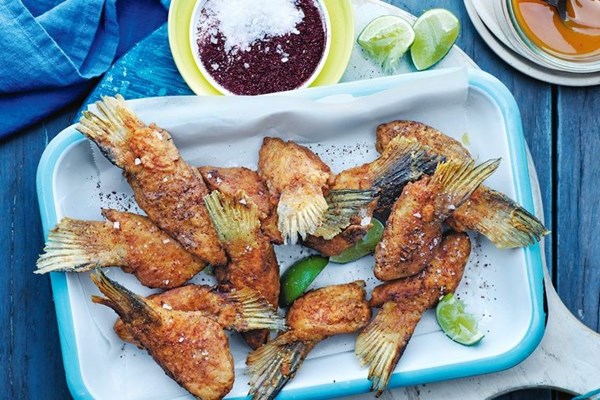 Salmon wings, mango chutney [Jesse McTavish]