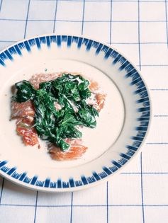 Salmon with sorrel (Saumon à l'oseille)