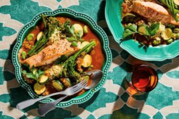 Salmon with spiced couscous