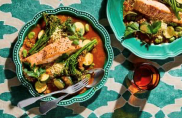 Salmon with spiced couscous
