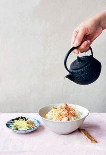 Salmon with tea broth (Ochazuke)