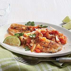 Salsa flounder