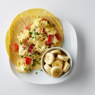 Salsa scrambled eggs